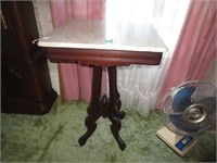 Square marble top stand