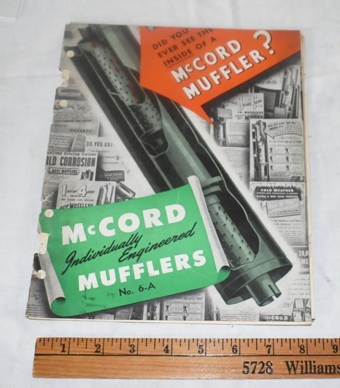 1947 McCORD MUFFLER CATALOG