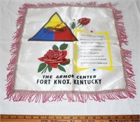 FORT KNOX KENTUCKY ARMY SWEETHEART PILLOW COVER