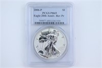 2006-P Silver Eagle. Proof. PCGS PR69