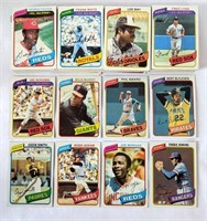 1980 Topps Baseball Cards Lot 8 HOF & 100+/- Cards