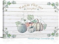 16x24in Litter Star Farm Fresh Pumpkin on Fall Sea