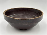 VTG/ATQ Stoneware Crock Glazed Mixing Bowl