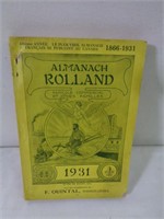 almanach Rolland 1931