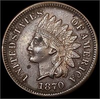 1870 Indian Head Cent CLOSELY UNCIRCULATED
