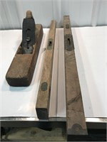 Antique Planer and Levels