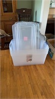Clear plastic totes 3