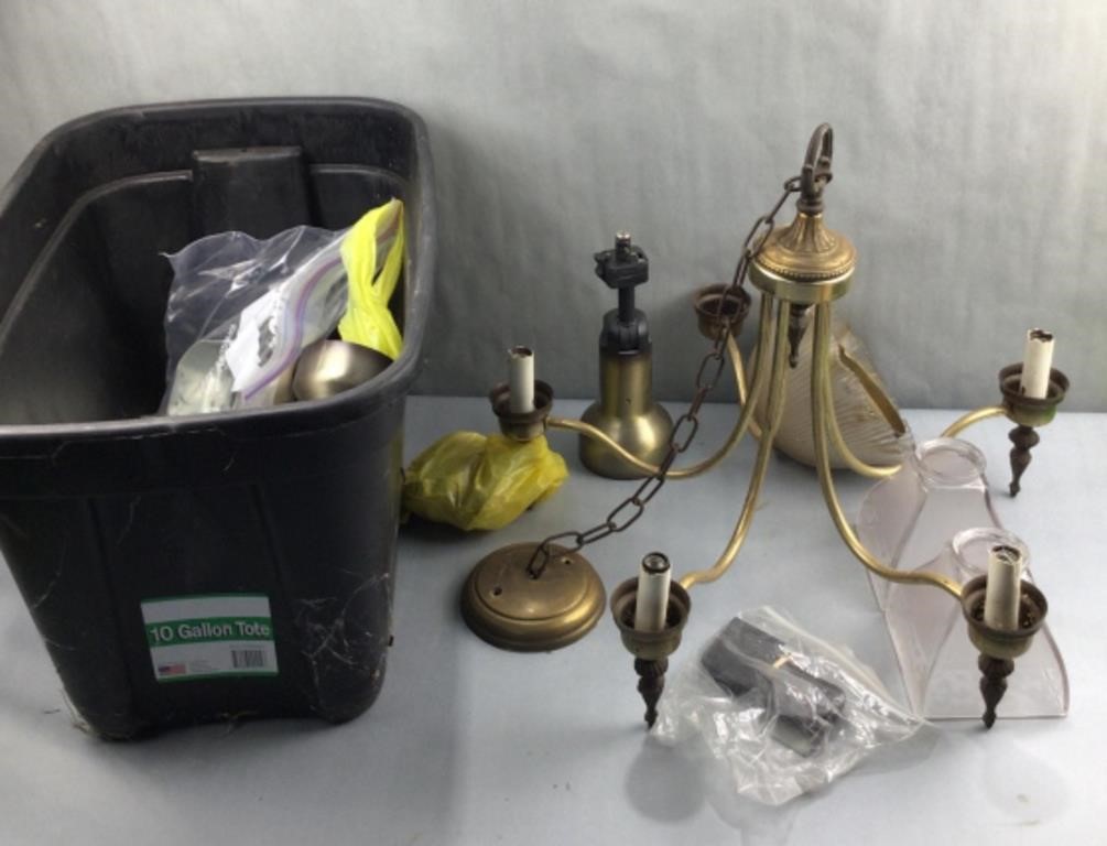 Chandelier and other parts of light fixtures