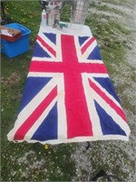 3'X5' British flag has some patches.