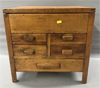 Antique Doll Size Furniture Chest