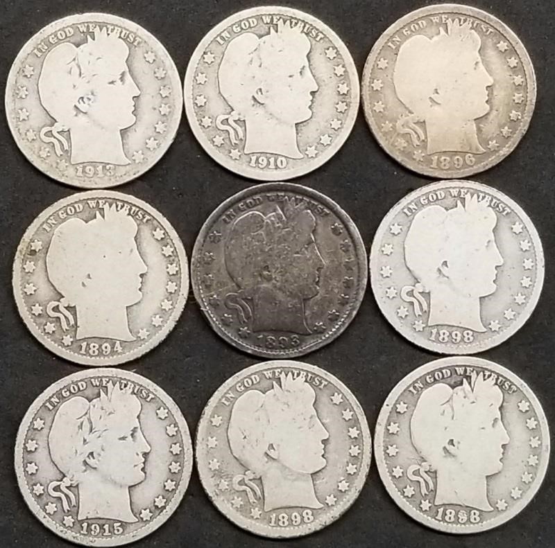 Tues., Oct. 27th 650 Lot Foster Collection US Coin & Bullion