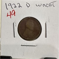 1922-D WHEAT PENNY CENT