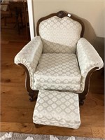 Lovely 1940s Arm chair and footstool