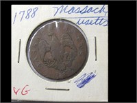 1788 MASSACHUTTES COMMENWEALTH COLONIAL COIN