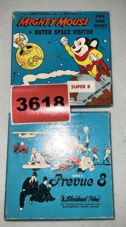 8mm Reel Movies, Mighty Mouse In Outer Space Visit