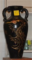 Large Asian dragon vase