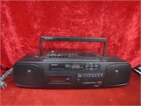 Sony radio cd player, cassette player.