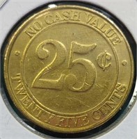 Token 25¢ wash token