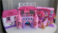 Various Pink Princess Play Toy Castles & More