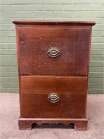 Cherry Finish File Cabinet