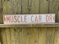 MUSCLE CAR DRIVE SIGN