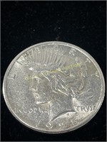 1925-S Silver Peace Dollar AU