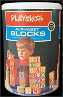 Vintage Playskool Alphabet Blocks