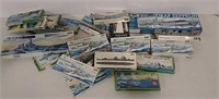 1:700 scale lot of military ships and aircraft