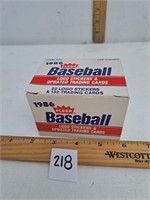 1986 Fleer Baseball Update Set