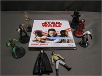 Lot of Star Wars Figures and Cosmic Shells