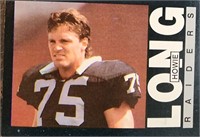 2 Howie Long 1985 & 87 Topps cards