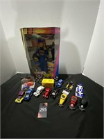 Nascar 50th Anniversary Barbie with Race Cars