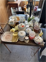 Card Table & China & All Dishes + Glassware on