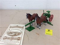 Clydesdales pulling Gilpin Sulky Plow -NO SHIPPING