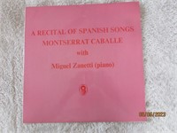 Record Montserrat Caballé Recital Of Spanish Songs
