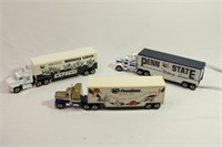 Lot of 3 Penn State Semi Trucks