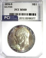 1976-S Silver Ike MS69 LISTS $25000
