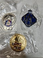 Royal Air Force St. Christopher metal emblem,