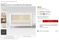 B7603  Babyletto Lolly Crib 3-in-1 - White/Natural