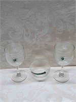2 Southern Railway Wine glasses (stamped)