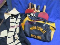"noblesville millers" bag -handmade shirt -paddles