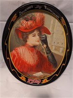 1908 Calendar Lady Tray