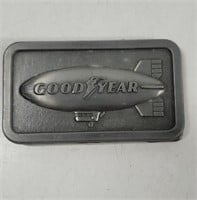 Goodyear Tire &Rubber Co Blimp metal belt buckle