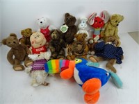 Lot of Misc. Stuffed Bears & Other Animals