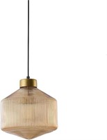 ZTTECH 9.8'-11.8' Brass Pendant Light  Amber