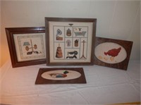 4-Framed X Stitch picture/items