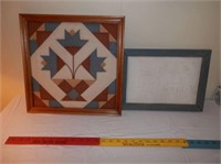 2-Framed needlework deco items