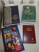 Tray of Bibles & Bible Study book