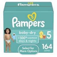 Pampers Baby Dry Diapers Size 5  164 Count