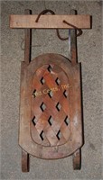 Vintage 22" Hand Crafted Victorian Snow Sled